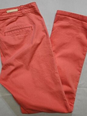 PILCRO AND THE LETTERPRESS Anthropologie Women's Coral Color Stet Jeans 29 EUC!